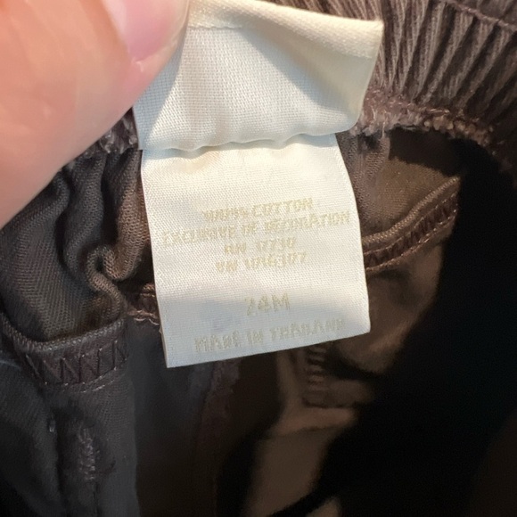 Classic Pooh Disney Brown Pants Embroidered with Bows 24M Girls - Picture 5 of 6